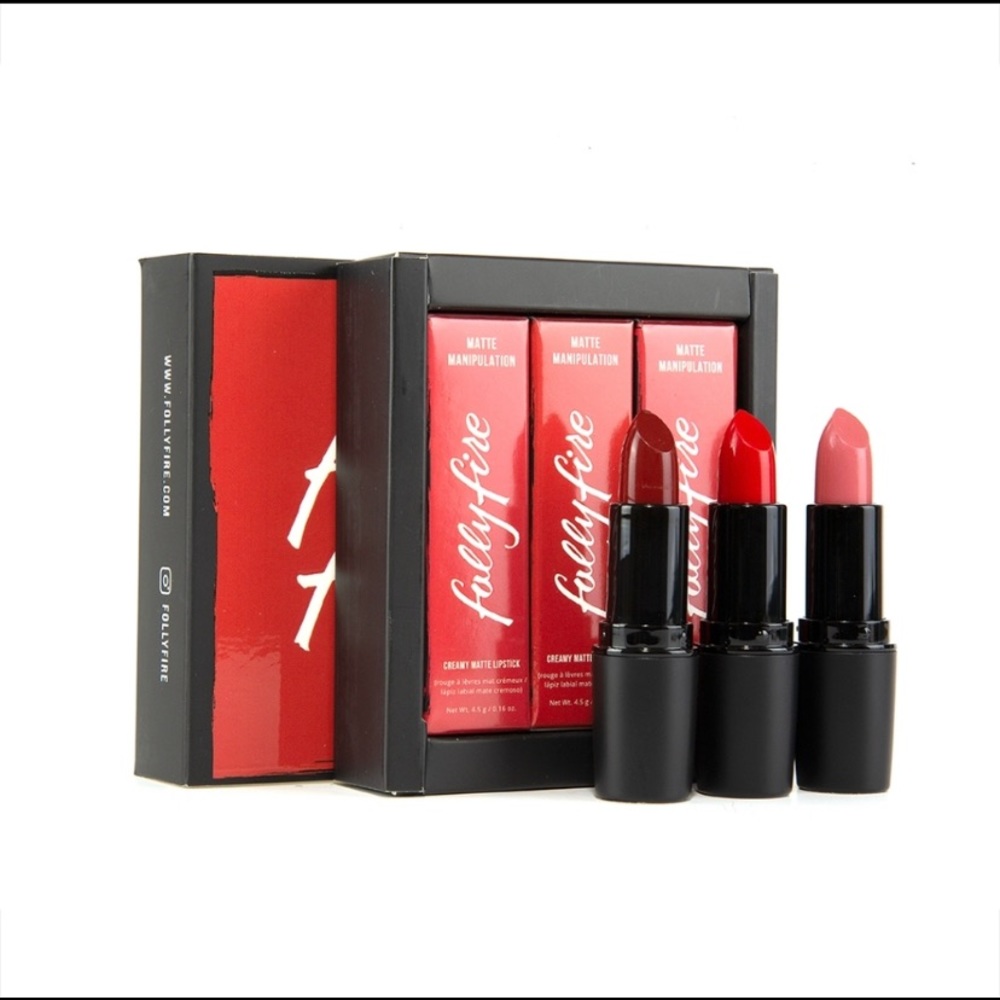 Folly Fire Lipstick Trio